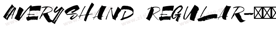 AverysHand Regular字体转换